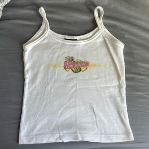 Vintage, white, DEKUYPER crop tank